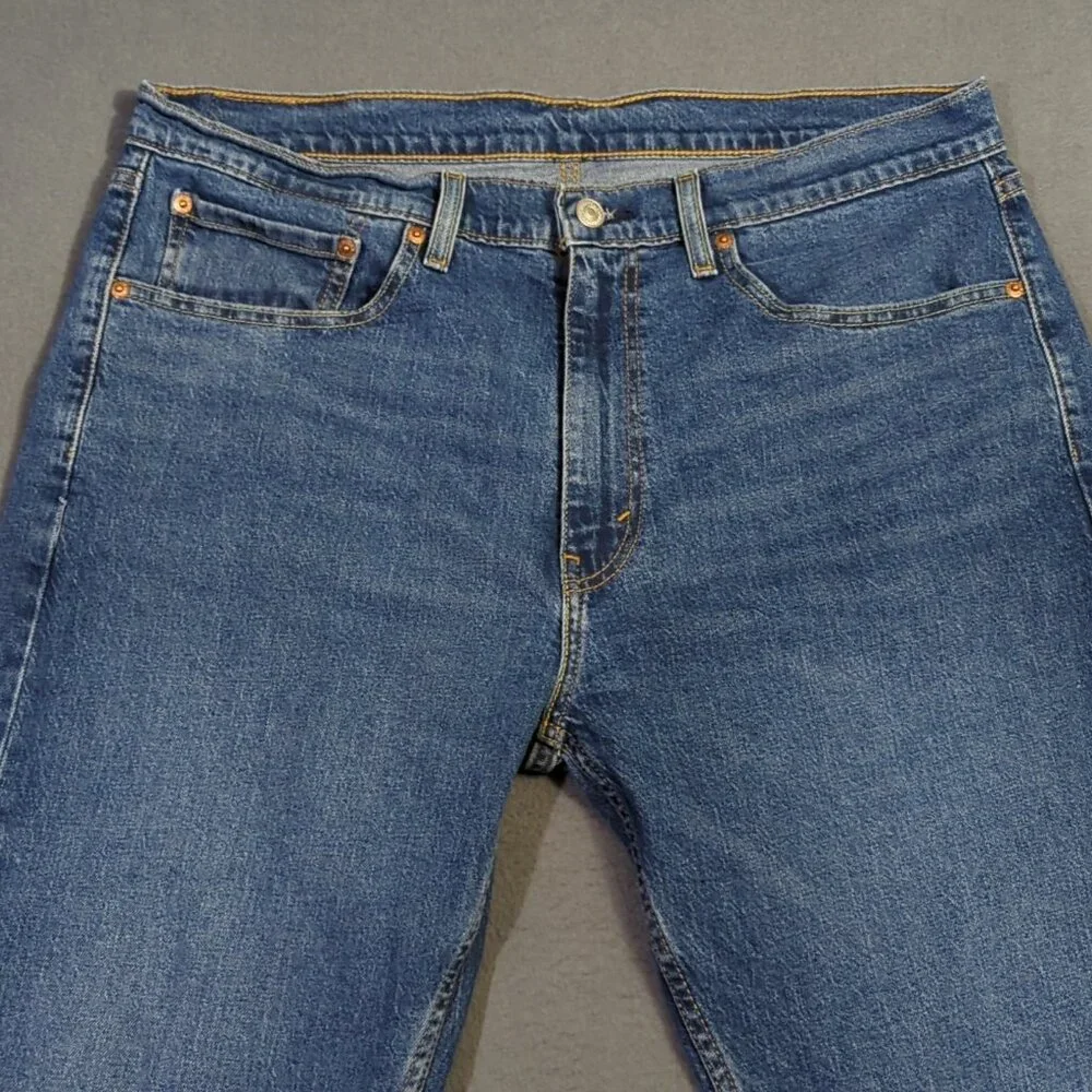 Levi's Jeans Men's 36x30 Blue 505 Regular Fit Straight Leg Denim